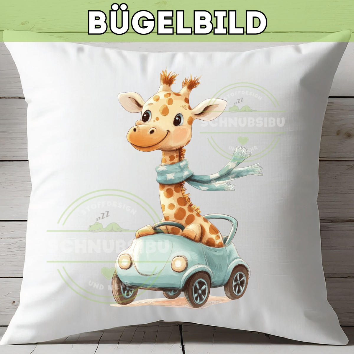 Bügelbild Sausi Giraffe